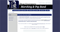 Desktop Screenshot of dukeband.org
